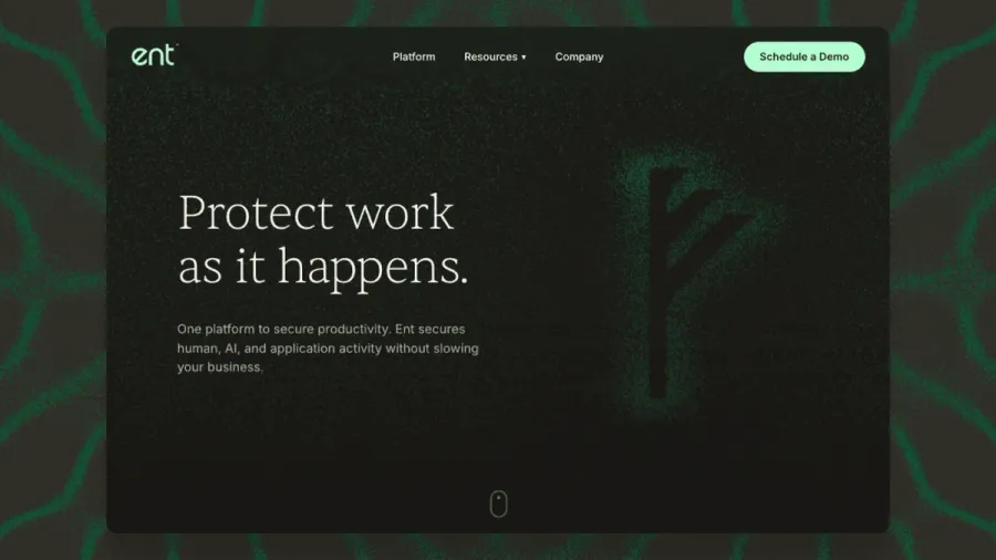 Ent logo, the intent-aware workspace security platform