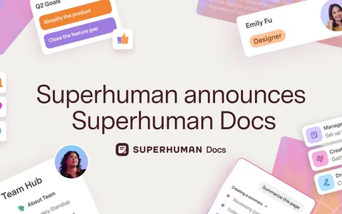 Superhuman Docs launch announcement banner