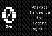 Zro wordmark logo, the private inference API for AI coding agents